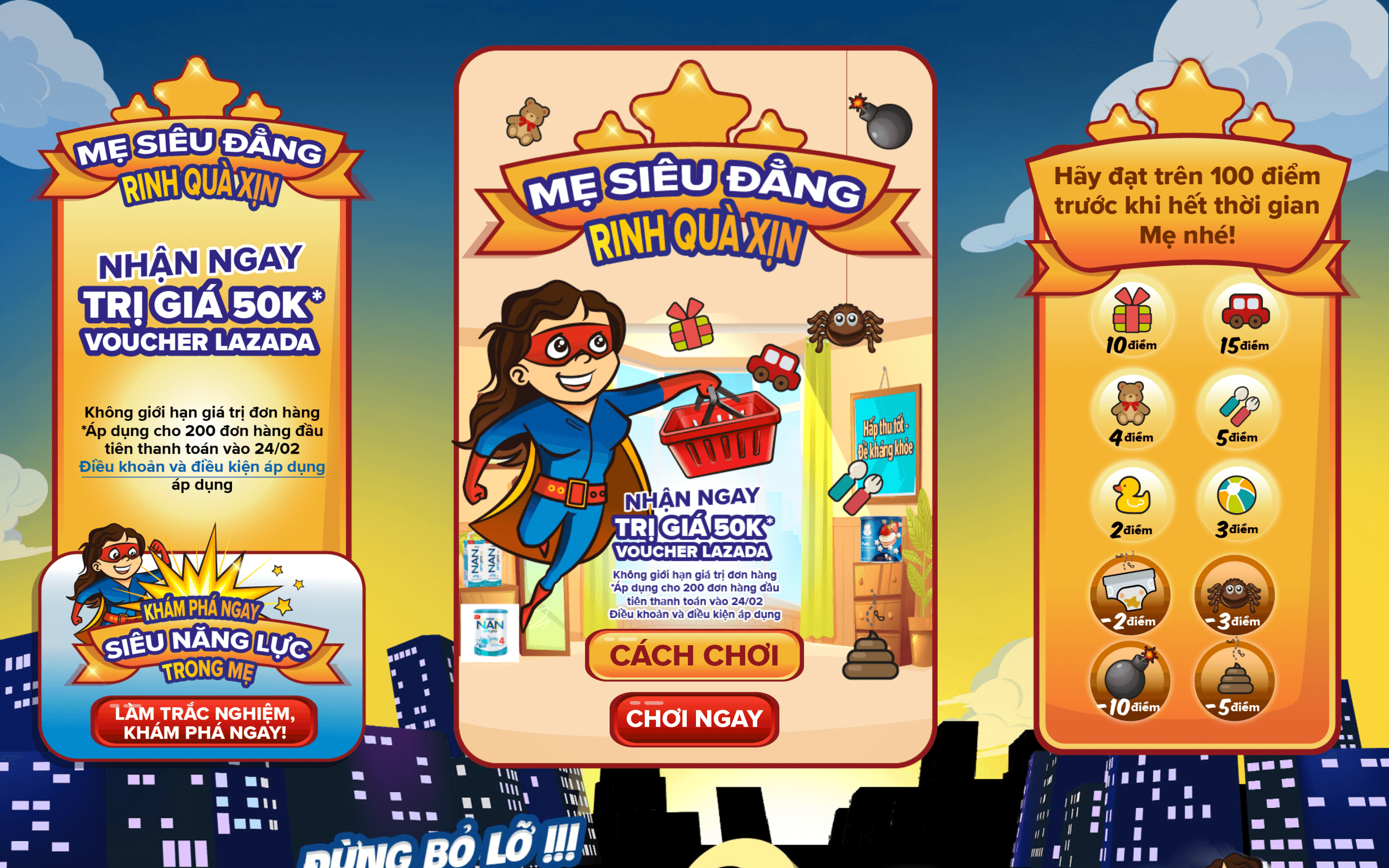 SUPERMOM Game in Vietnamese