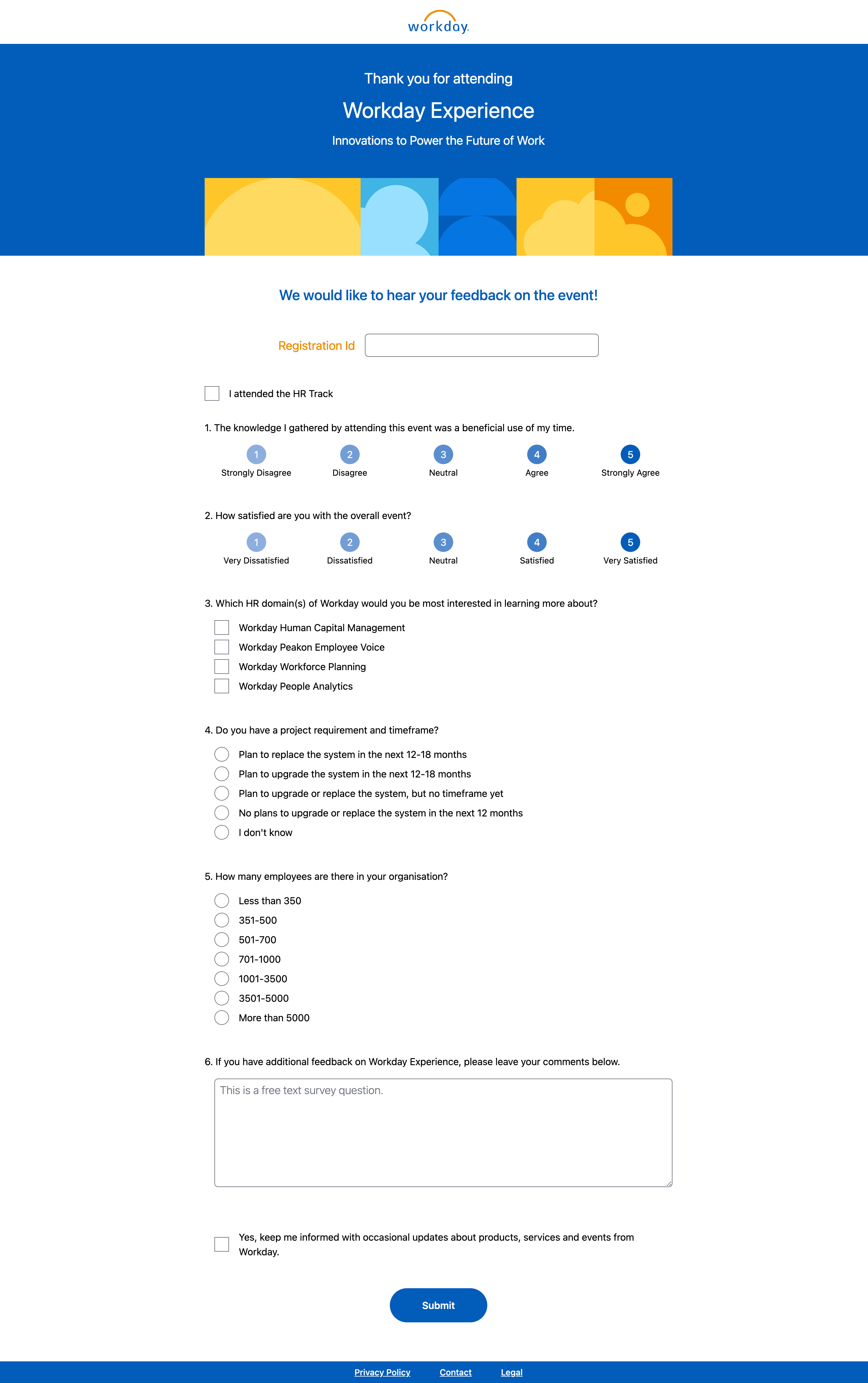 Workday Experience Survey Form